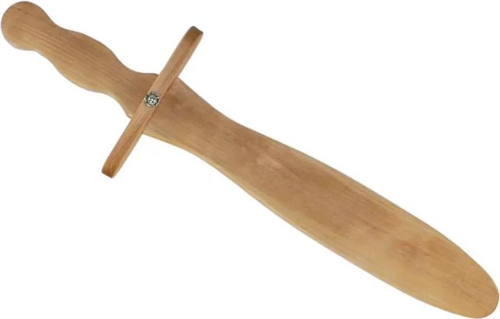 Historischer Landknecht Spielzeugdolch aus Holz, 37 cm, für Rollenspiele