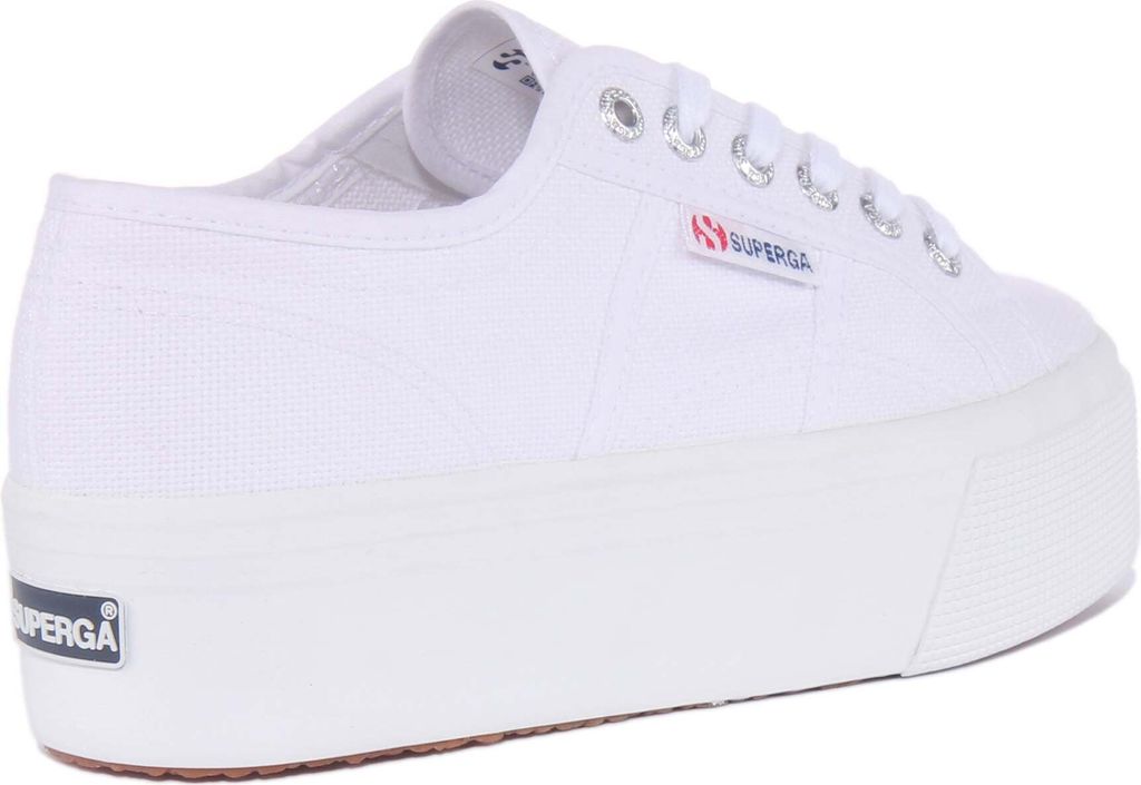 Superga 2790 Cotu Frauen Schnürung Segeltuch Plattform Produktbild 35