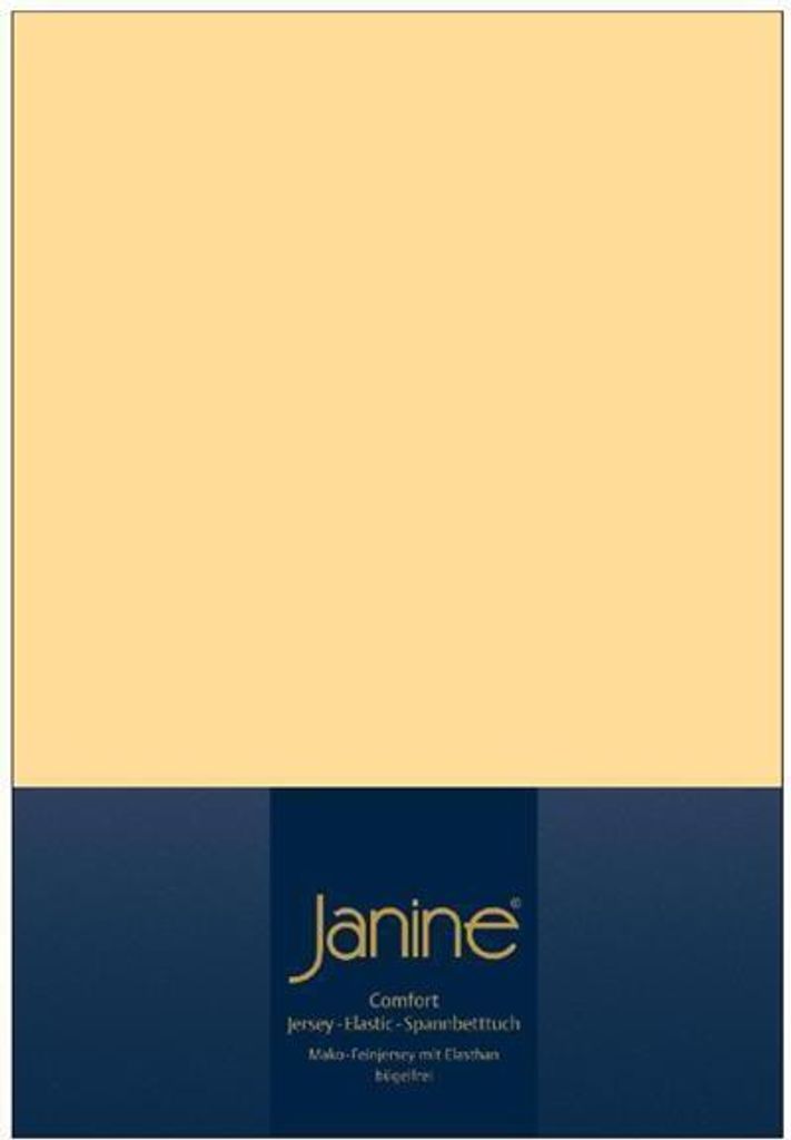 Janine Topper Spannbetttuch, Spannbettlaken in allen Größen und Farben 140 cm x 200 cm x 160 cm x 200 cm vanille