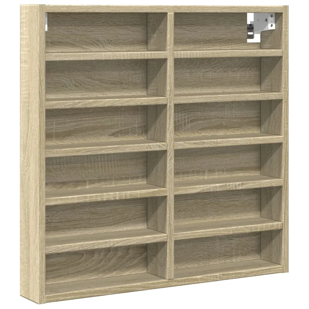 Arredamento Parete: Vetrina vidaXL Rovere Sonoma 60x58 cm Luxury Feel