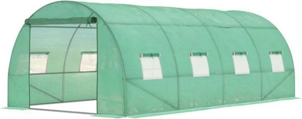 Serre tunnel de plain-pied pour potager familial et hivernage 3x4,5 m