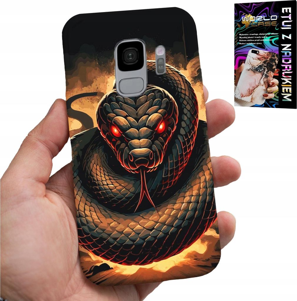Gehäuse Für Samsung Galaxy S9 - Schlange, Schlangen Kobra Klapperschlange Gehäuse + Folie