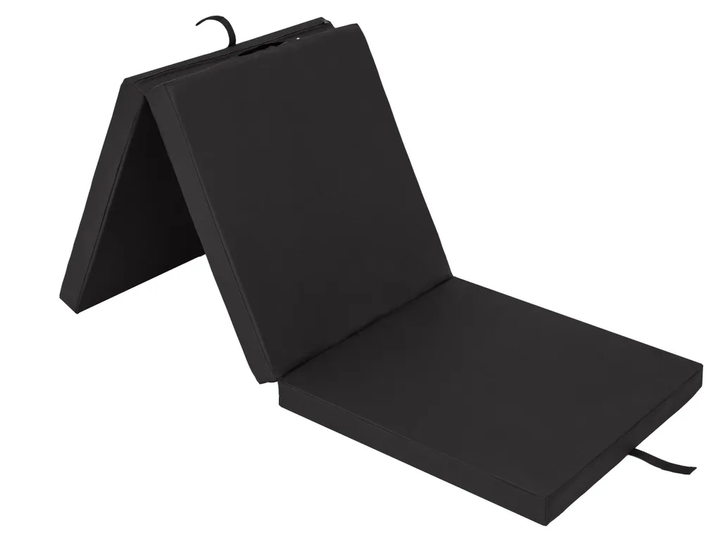 HobbyGarden Materasso Pieghevole Ben 180x65x6 cm | Letto Ospiti Nero