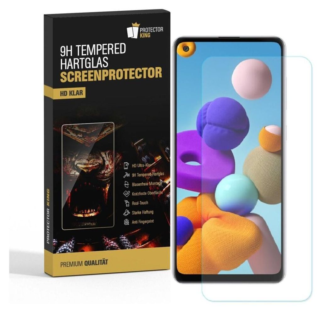 4x 9H Panzerglas für Samsung Galaxy A21s Displayschutz Panzerfolie Schutzfolie Hartglas Schutzglas Displayglas Tempered Glasfolie Sicherheitsglas ...