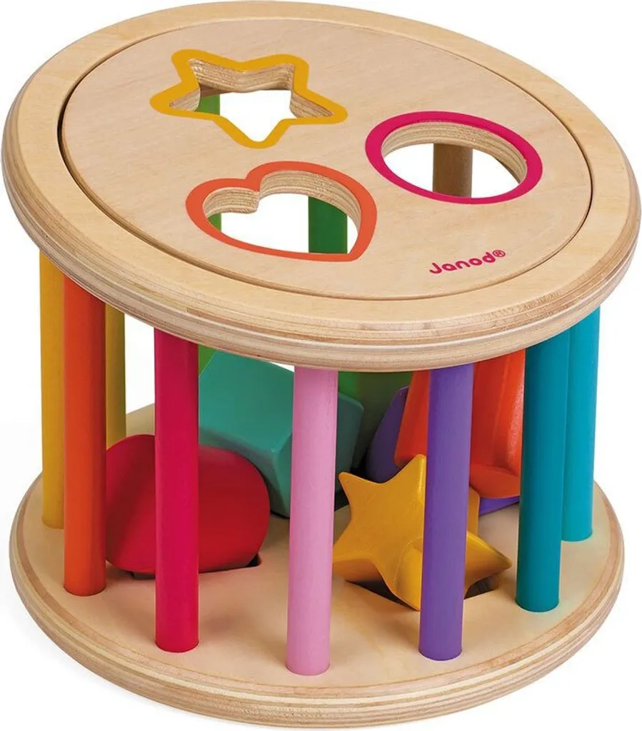Boîte à Formes Bébé en Bois Jeu d'Assemblage Éducatif pour Petit Enfant