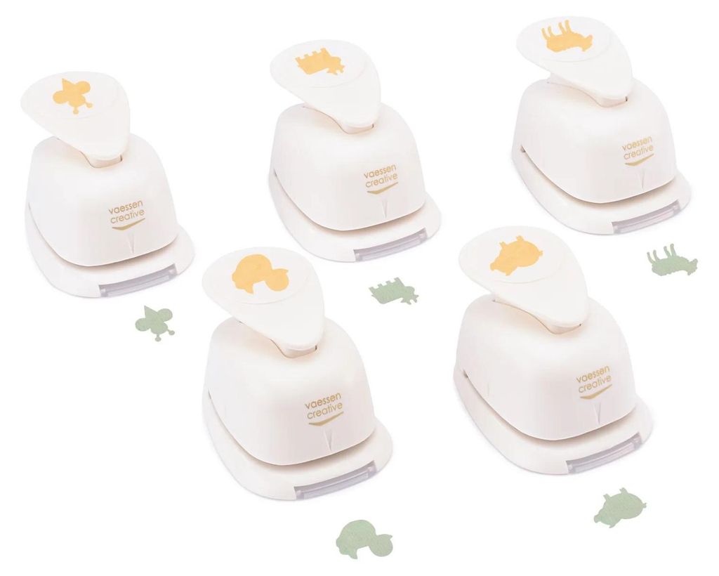 Vaessen Creative Motivstanzer 5er Set Bauernhof Tiere 2,5 cm