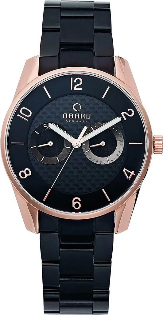 Regala un Obaku V171GMVBSB: Orologio Uomo Nero Elegante in Box Originale
