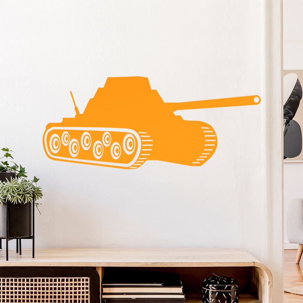 Panzer Krieg Panzerfahrer Wandtattoo Wandaufkleber Wall Sticker - Dekoration, Küche, Wohnzimmer, Schlafzimmer, Badezimmer