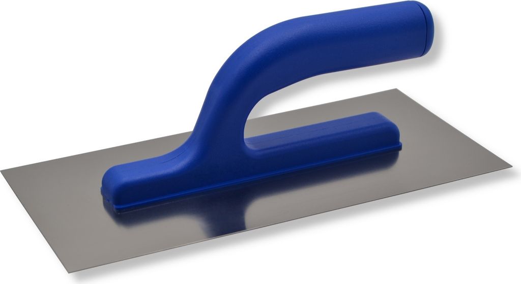 DEWEPRO Glättekelle LIGHT – rostfreies Edelstahlblatt 270x130mm