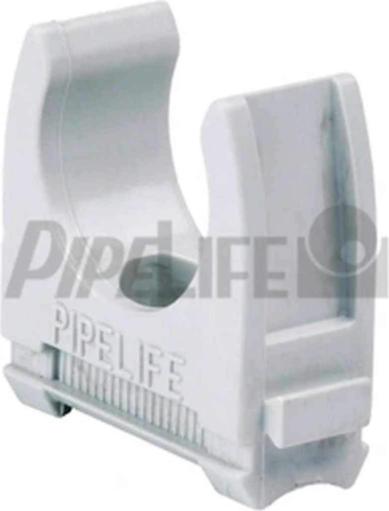 Pipelife Klemmschelle für Installationsrohre, Ø25mm, hellgrau, halogenfrei, 1 Stk.