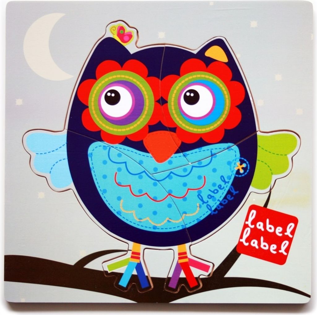 Label-Label Steckpuzzle : Eule Motiv: Eule Produktbild 