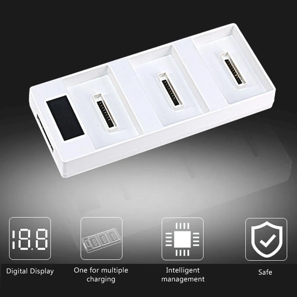 Chargeur Multiple DJI Phantom 4 Pro avec Connecteurs Plaqué Or Durable - 4