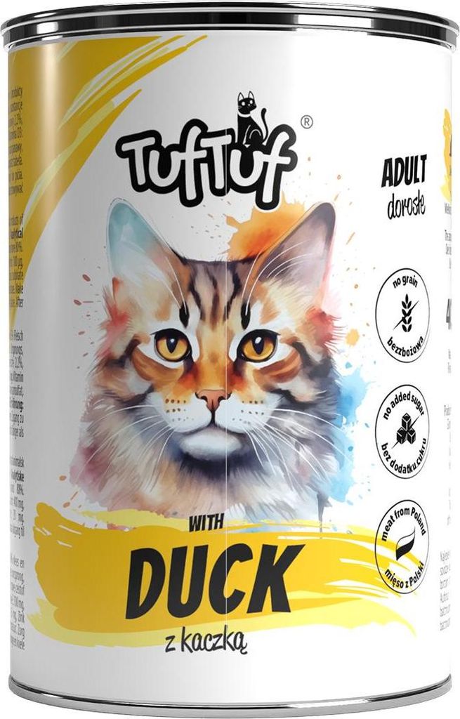 Katzenfutter - Nassfutter für Katzen - Dose Ente - 400g Produktbild 