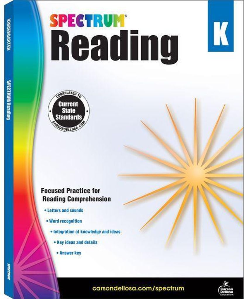 Spectrum Reading Workbook, Grade K