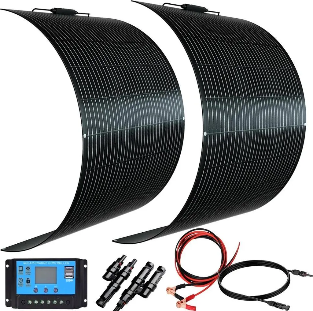 Kit Solaire Autoconsommation 240W Flexible pour Recharge Batterie 12V 24V