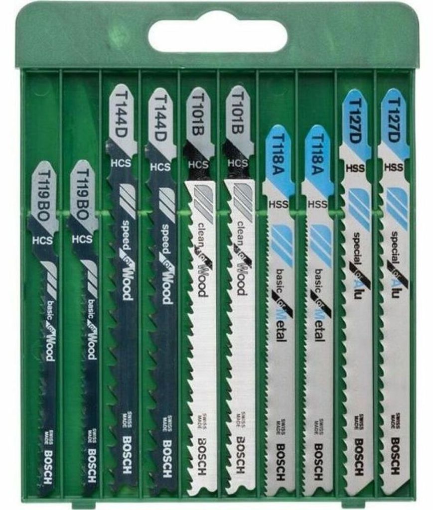 Bosch Accessories 10tlg Stichsägeblatt-Set T Schaft Produktbild 