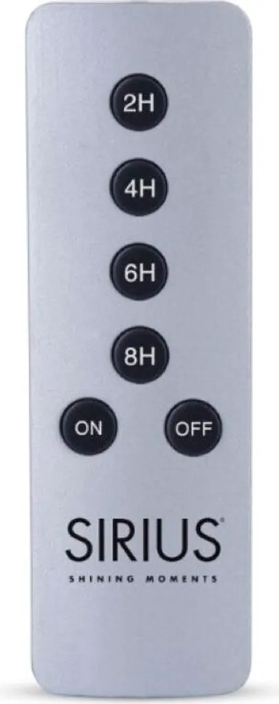 Sirius Télécommande Argent pour Piloter vos Bougies LED à Distance
