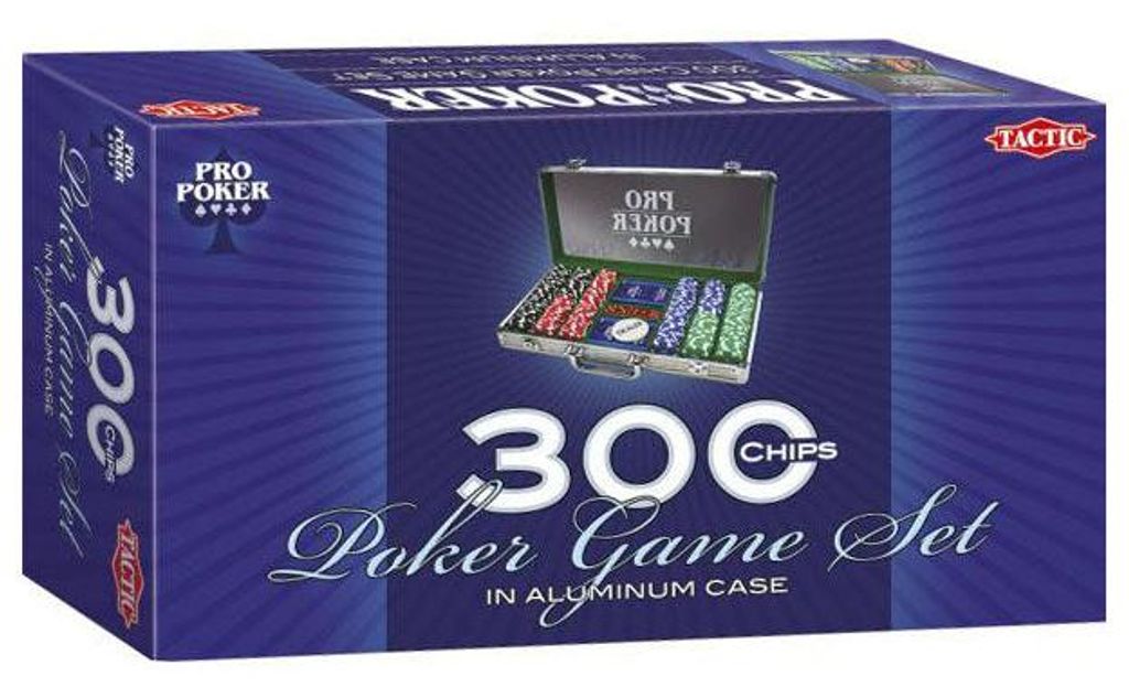 Tactic Pokerkoffer Pro 300 Chips - Luxus Pokerset mit Karten