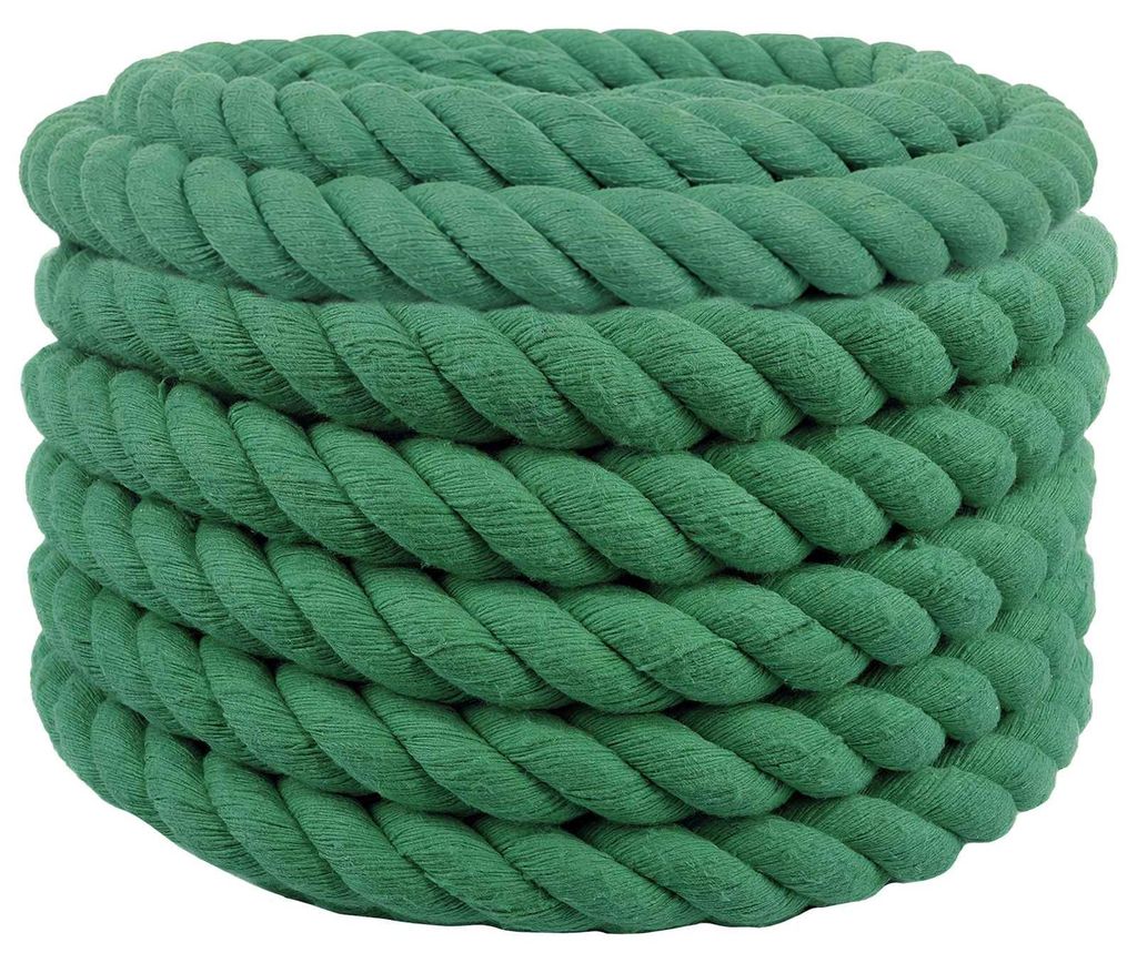 vidaXL, corde verte, 3,6 x 3,6 x 1000 cm, en coton Image du produit 