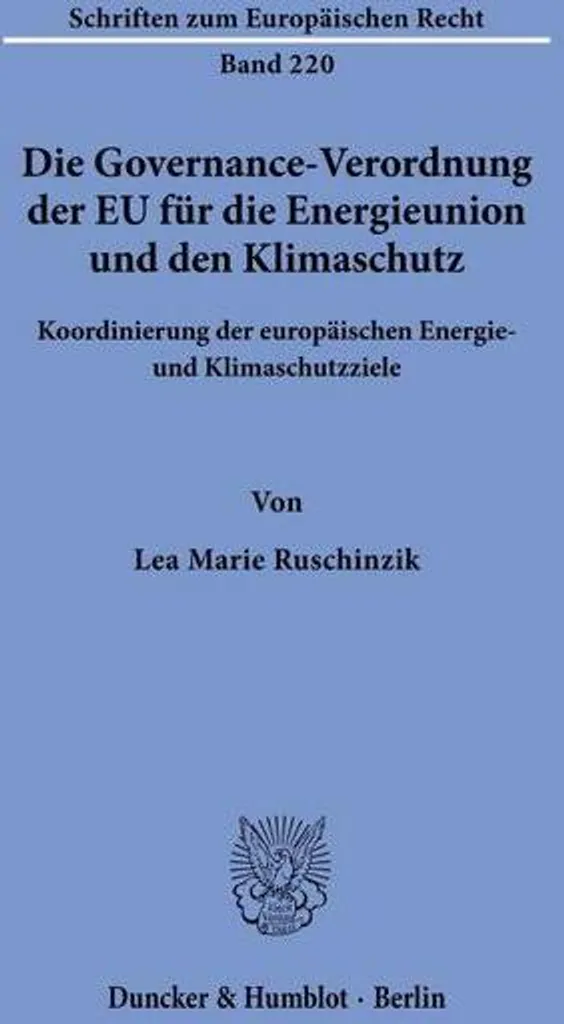 Règlement Gouvernance Union de l'Énergie UE et Climat - Édition 2024
