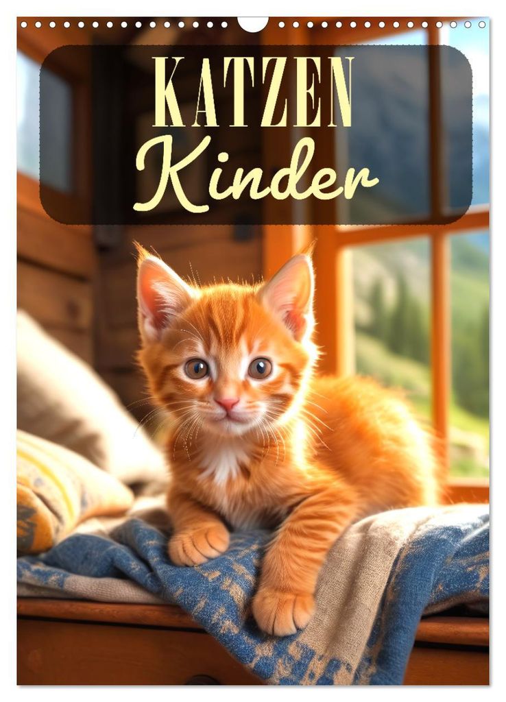 Katzenkinder (Wandkalender 2027 DIN A3 hoch), CALVENDO Monatskalender