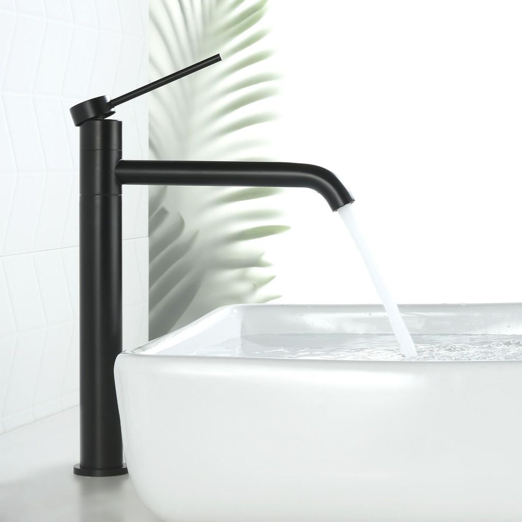 Homelody Wasserhahn Bad aus Edelstahl Badarmatur Schwarz Produktbild 