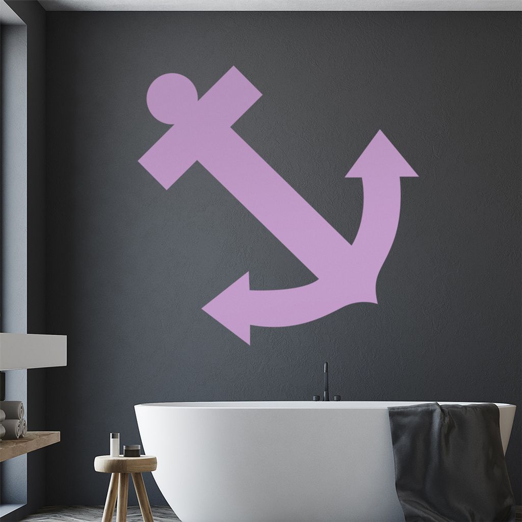 Anker Wandtattoo in 6 Größen - Wandaufkleber Wall Sticker - Dekoration, Küche, Wohnzimmer, Schlafzimmer, Badezimmer