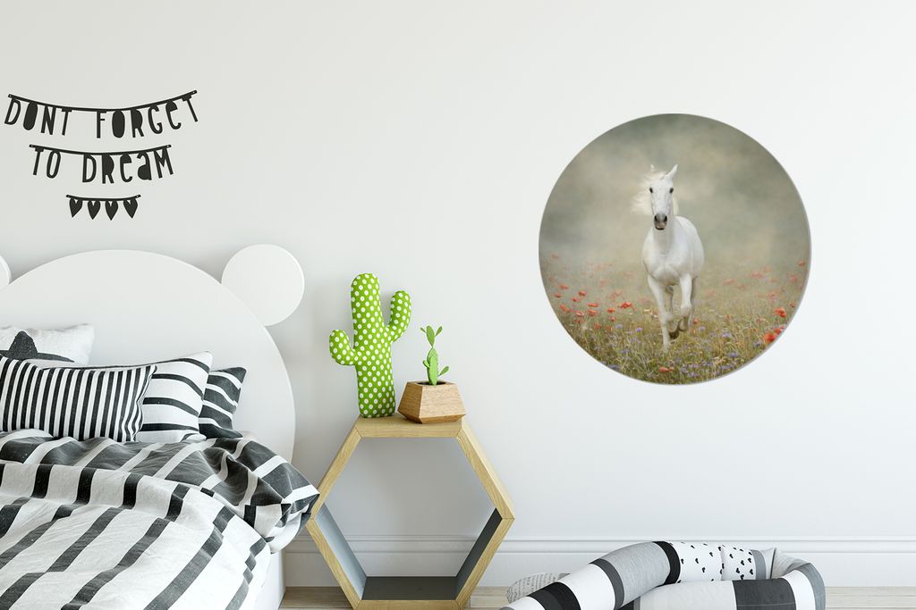 MuchoWow - Wand Kreis - Wandbild - Schlafzimmer - Aluminium Bild - Kinderzimmer - Wohnzimmer Dekoration - Wandschmuck