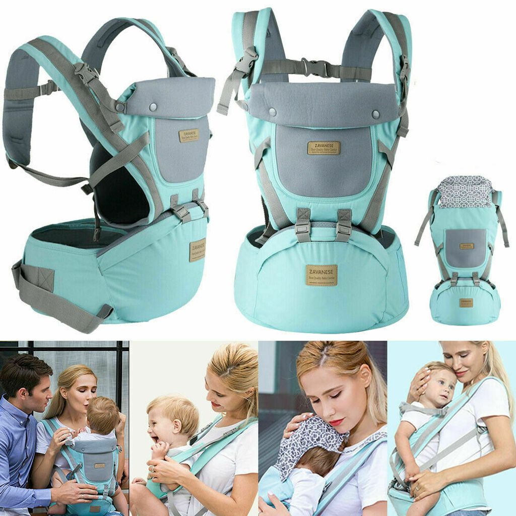 4 in 1 Ergonomische Babytrage Kindertrage Bauchtrage Rückentrage Baby Carrier DE 