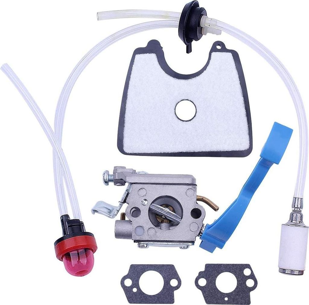 Vergaser mit Luftfilterleitung und Kraftstoff-Tune-Up-Kit für Husqvarna 125B 125BX 125BVX Laubbläser für Zama C1Q-W37 581798001