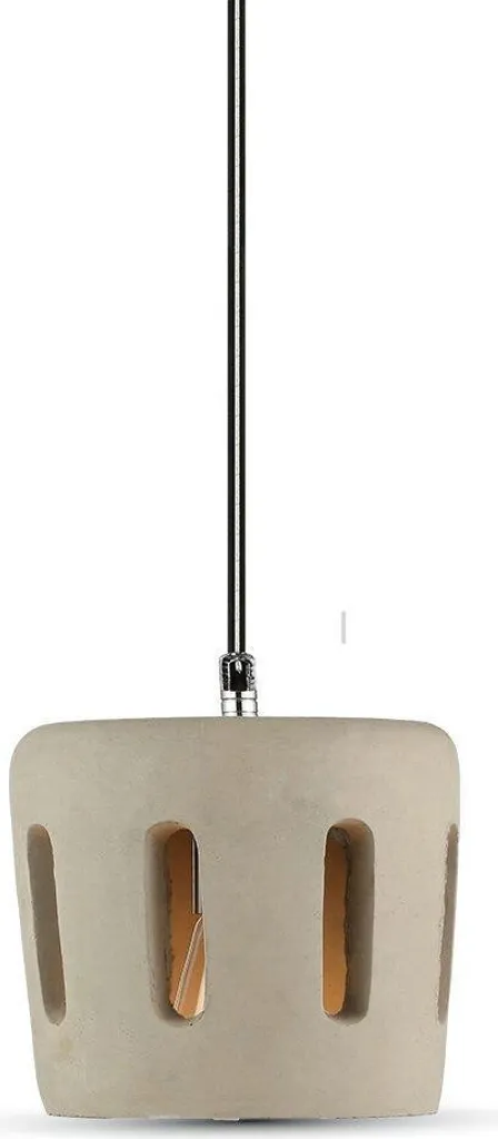 Suspension design industriel en béton architectural gris 110x18x18 cm