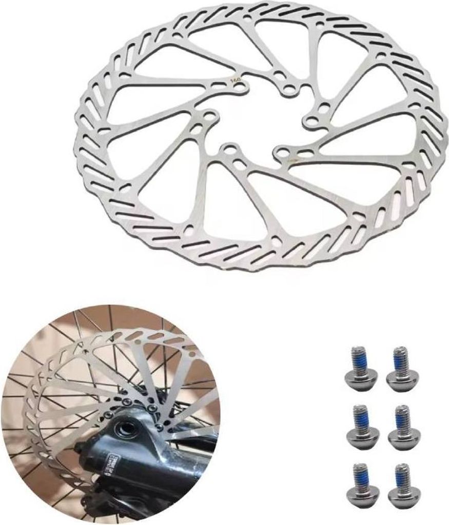 Disco freno per bicicletta 160 mm + 6 viti Immagine del prodotto 