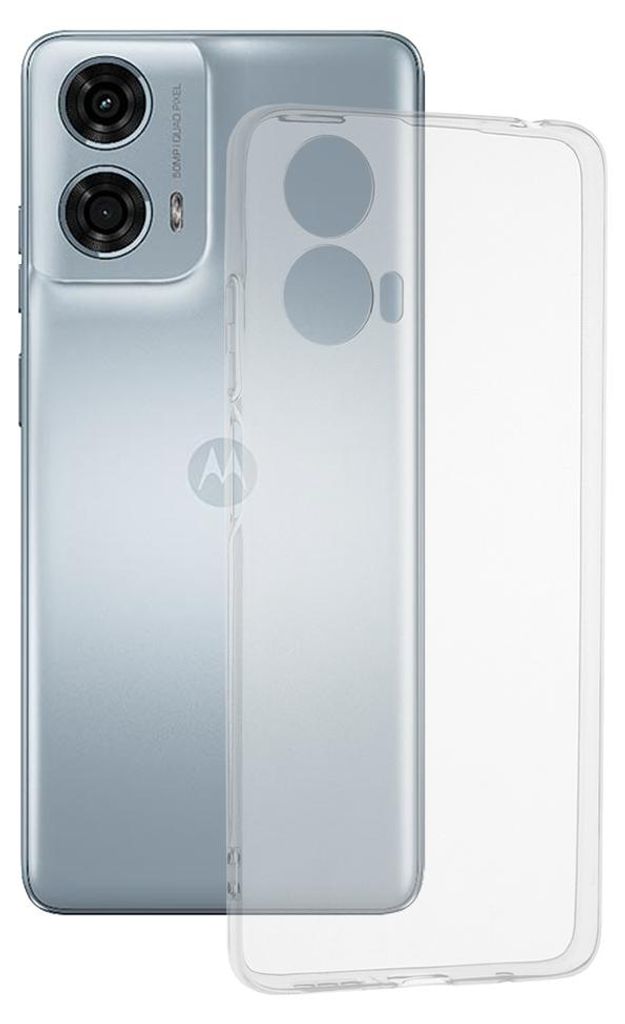 Techsuit Clear Silicone Back Cover Hülle für Motorola Moto G24 Power - Transparent