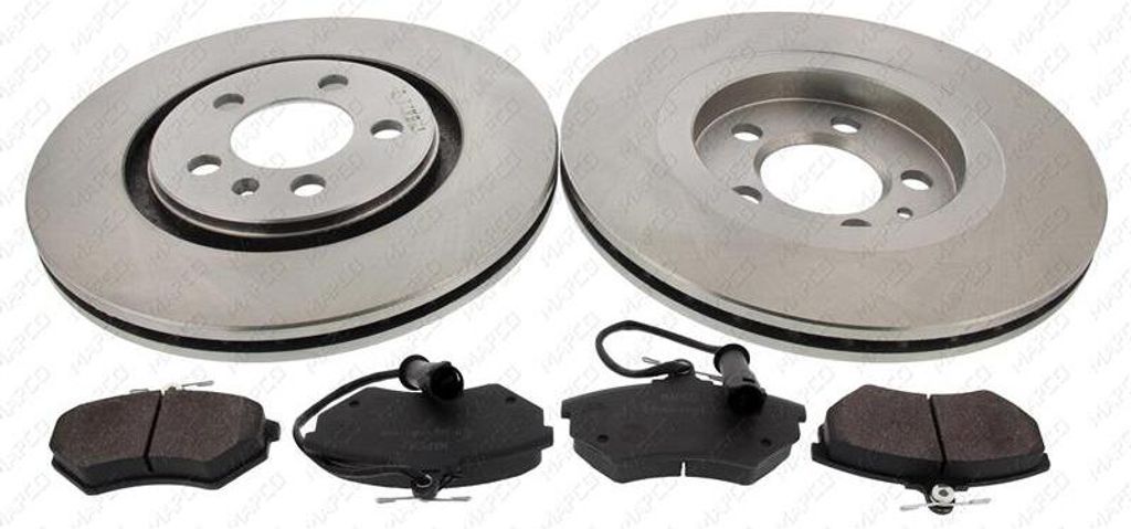 Mapco Bremsscheiben+Bremsbelaege (Bremsensatz) Vorderachse VW GOLF III Variant (1H5),GOLF III (1H1),VENTO (1H2)