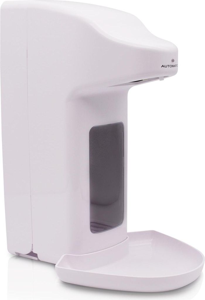 Euraneg Touchless Automatikspender Kunststoff für 500ml-Euroflaschen inkl. Tropfschale, weiß