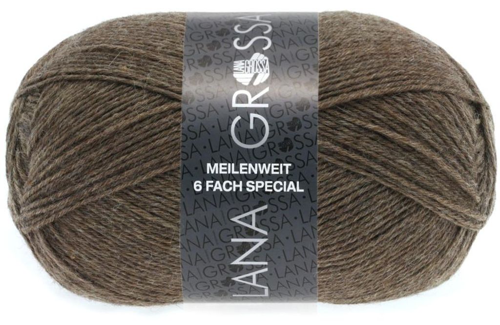 Lana Grossa - Meilenweit 6-fach 150g Unito 9103 braun Produktbild 