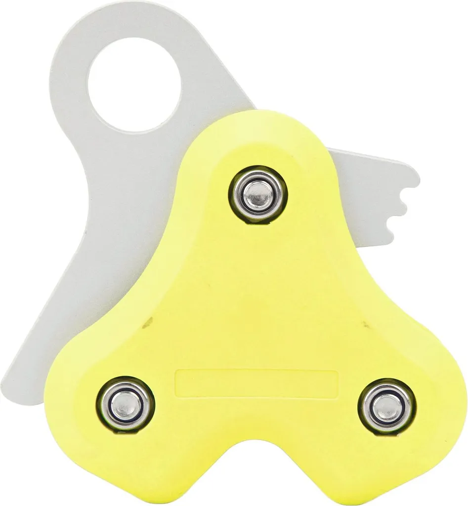 Poulie de freediving jaune pour câble de plongée avec rétracteur aluminium