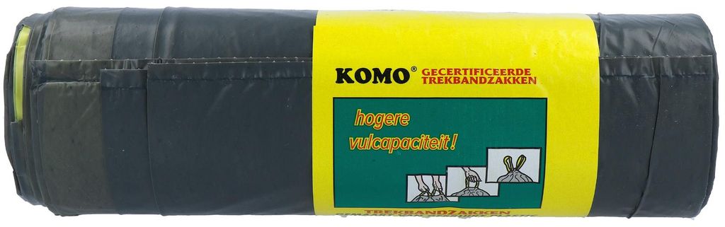 Komo Huisvuilzakken Trekband (15 stuks) Productafbeelding 