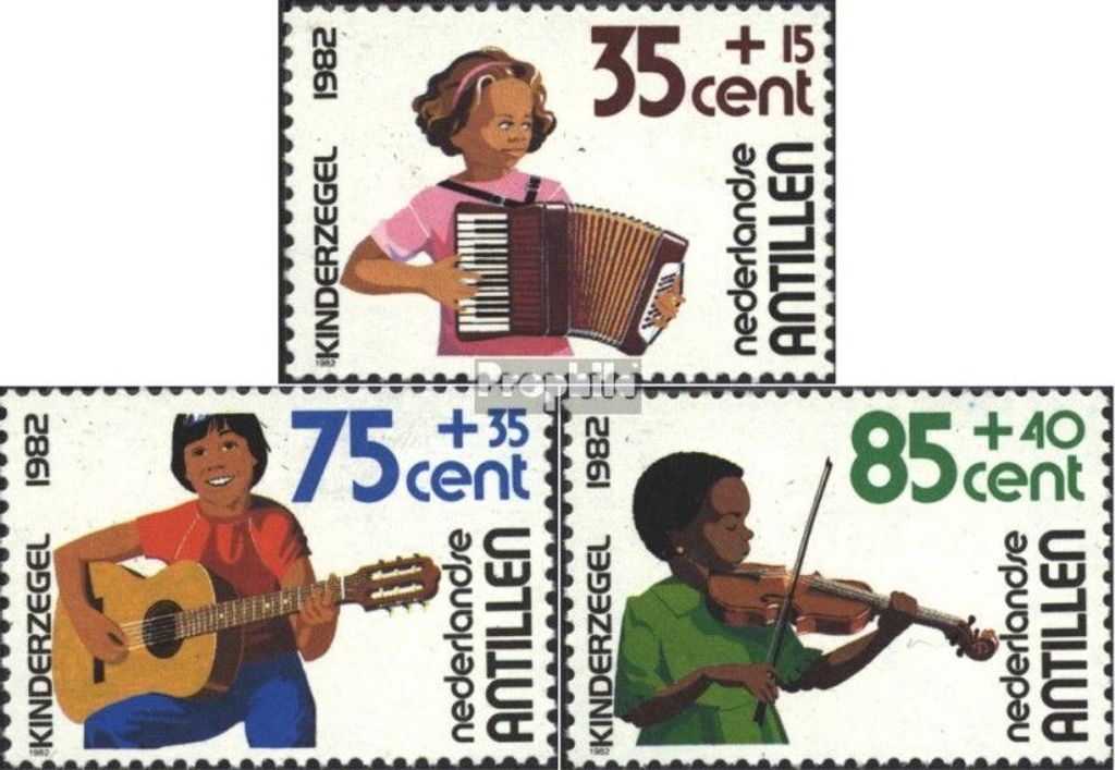 Briefmarken Niederländische Antillen 1982 Mi 481-483 (kompl.Ausg.) postfrisch Jugend