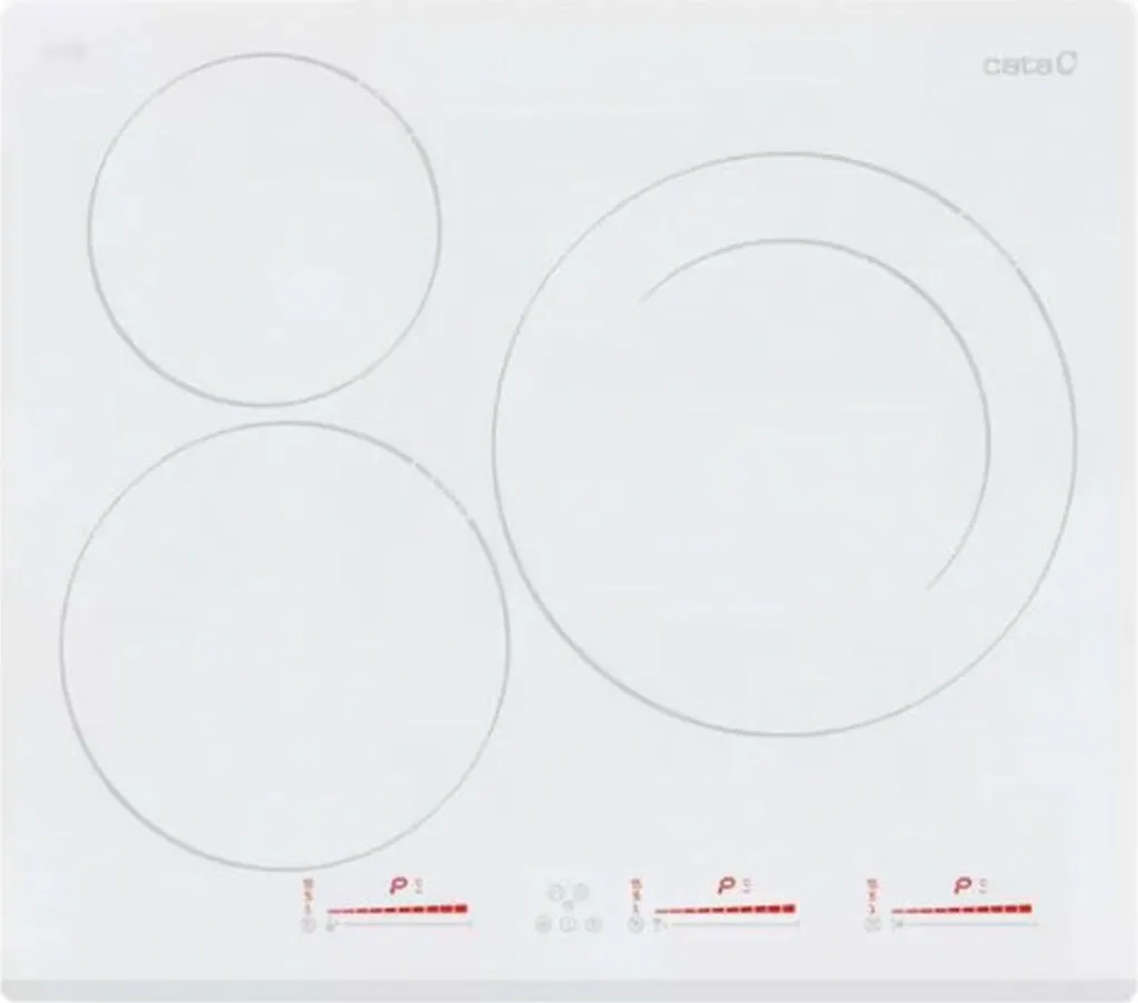 Table induction Cata INSB6003E2WH 60 cm blanche pour cuisine familiale