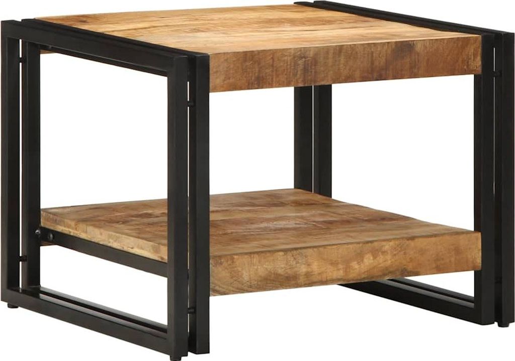 Stolik Kawowy 50X50X38 Cm Lite Drewno Surowe Mango Lumarko! Zdjęcie produktu 