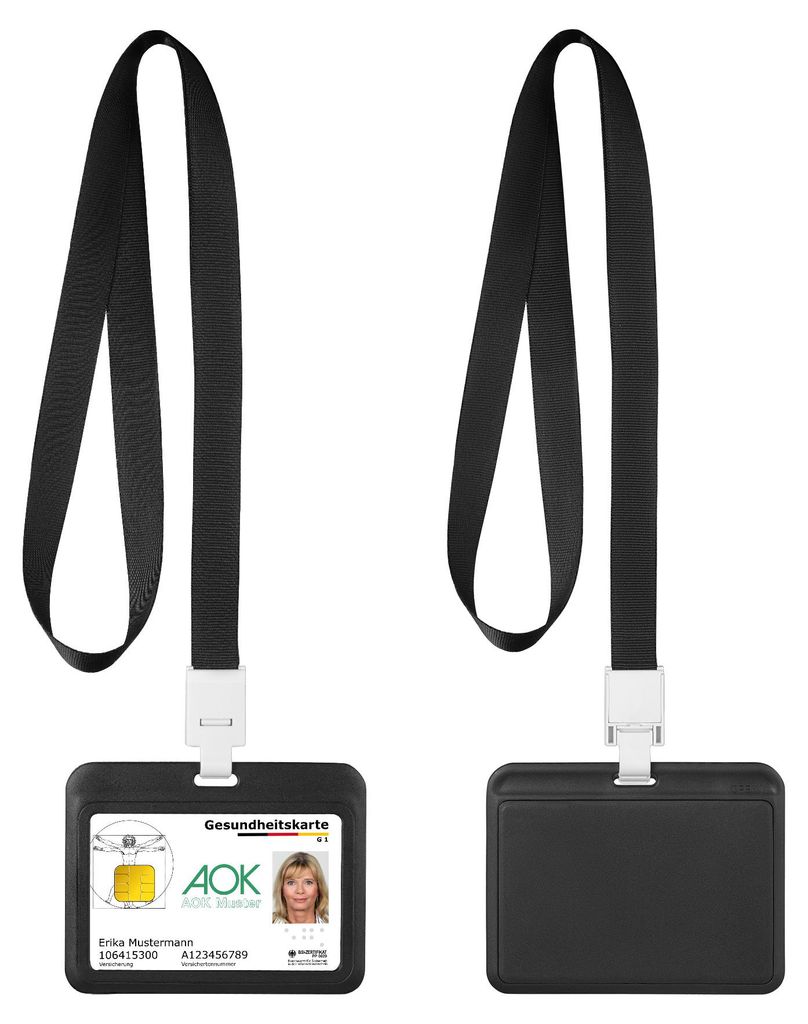 kwmobile 2x ID Karten Schutzhülle - 2er Set PP Hülle für Produktbild 