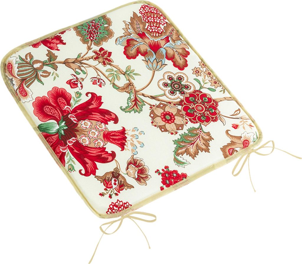Coussin de siège EMA lisse - 40x40 cm - Rouge Image du produit 