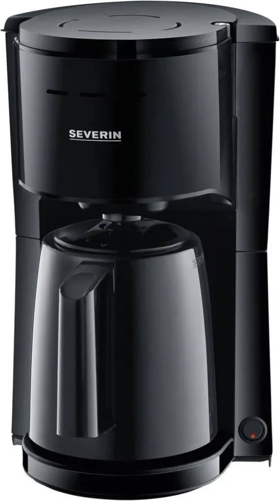 Machine à Café Filtre avec Verseuse Isotherme Severin KA9306 Noir Intense