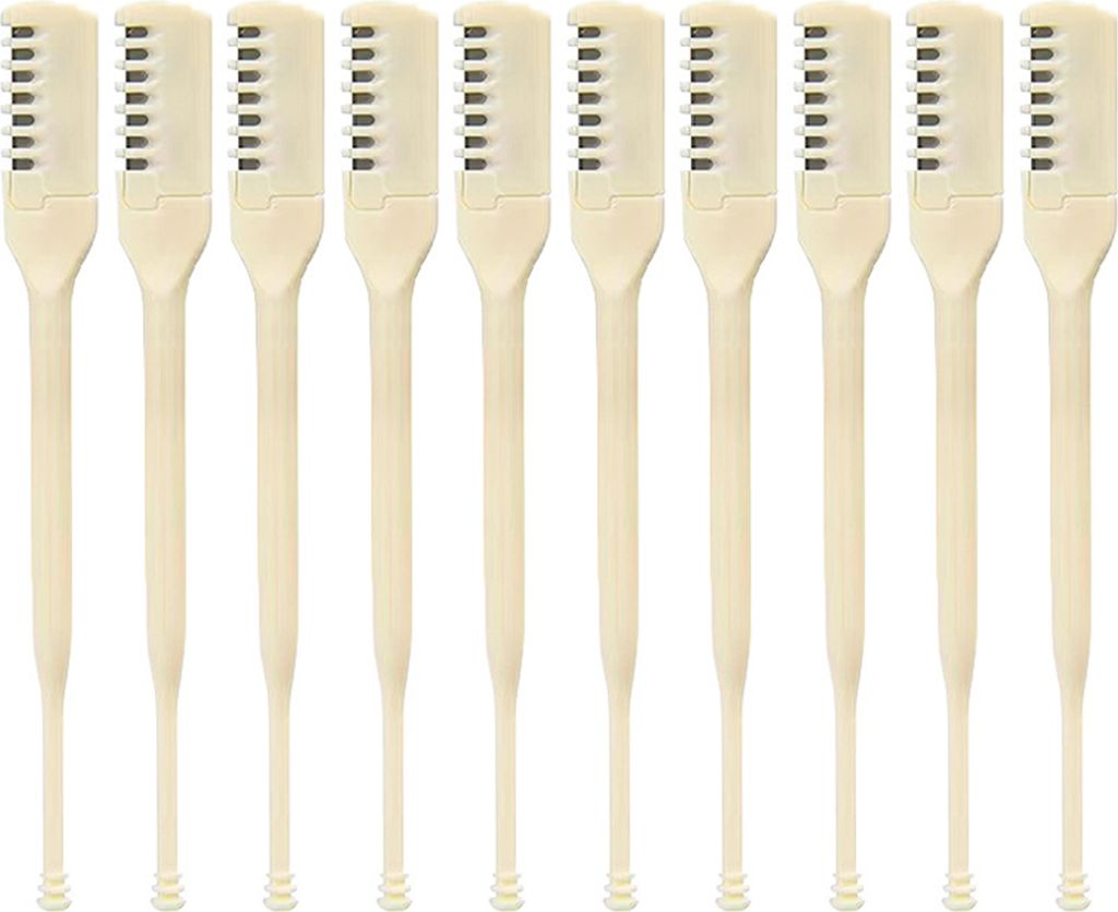 Nasenhaarschneider, 2-in-1, Edelstahl, Doppelkopf, 360 Grad drehbar, Nasenhaarschneider, tragbar, manuelles Nasenhaarentfernungswerkzeug, 10 Stš¹ck