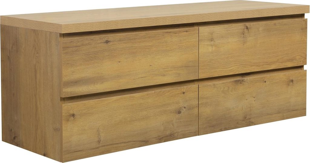 Meuble de salle de bain Angela 140cm - chene – Armoire de Image du produit 