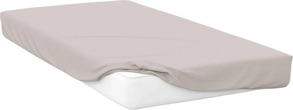 Drap-housse coton égyptien Belledorm BM114 lit simple anti-plis coloris huître