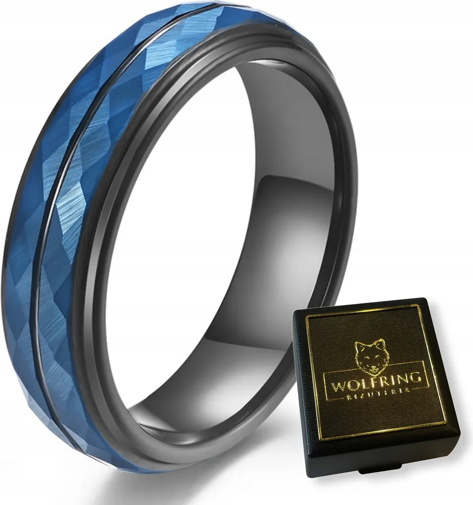 Anello WOLFRING Tungsteno EU22 US10: Indistruttibile per Ogni Sfida