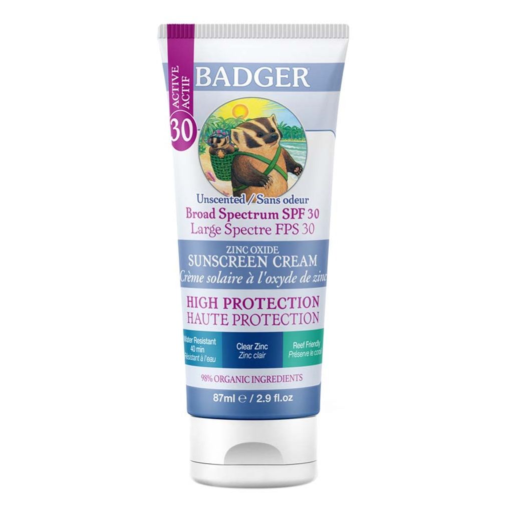 Sunscreen Cream - SPF30 Unscented Clear Zinc 87ml