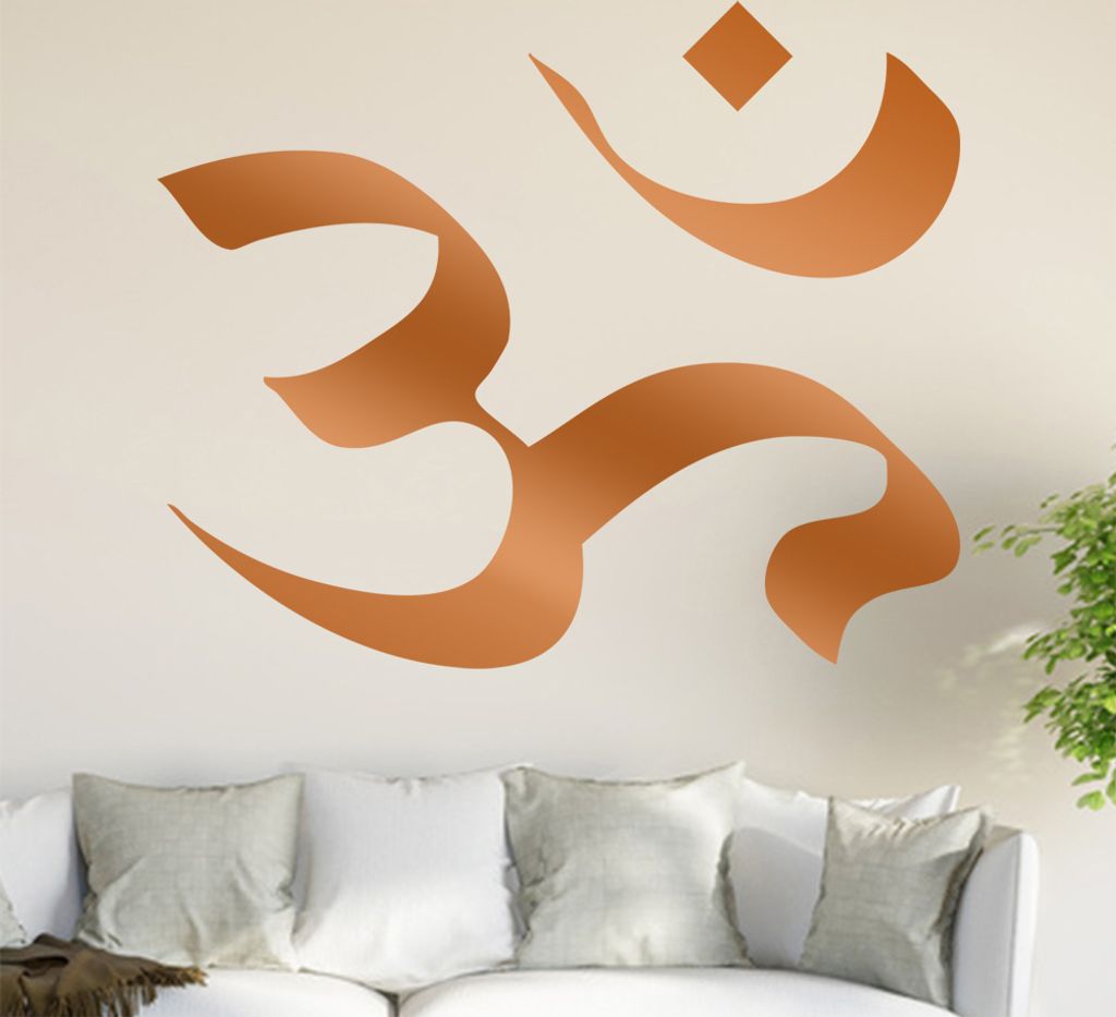 Om Ohm Wandtattoo in 6 Größen - Wandaufkleber Wall Sticker - Dekoration, Küche, Wohnzimmer, Schlafzimmer, Badezimmer